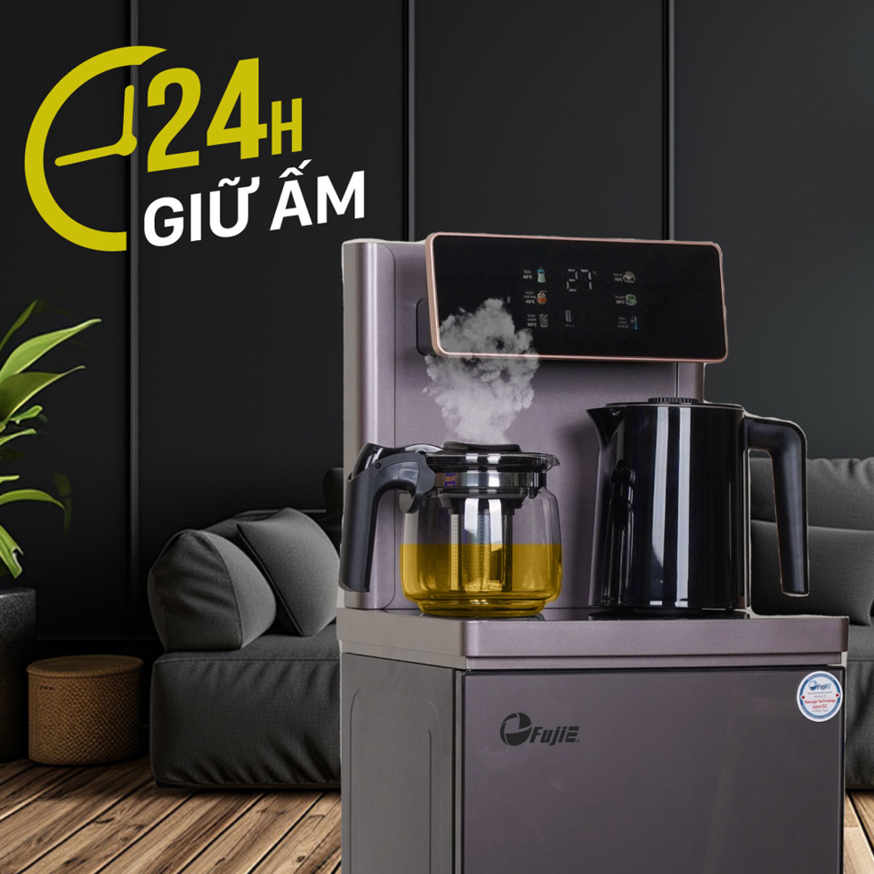 Cây nước nóng lạnh kết hợp bàn pha trà và cafe Fujie TB245